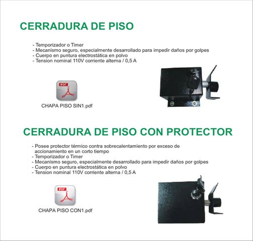 CERRADURA DE PISO