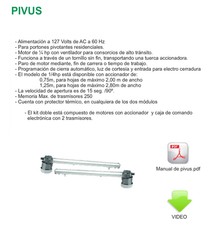 PIVUS PRICE 1/4 HP